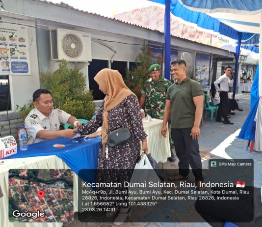 Pengamanan Ketat Warnai Kunjungan Idul Fitri di Rutan Kelas IIB Dumai, Suasana Kekeluargaan Tetap Terjaga