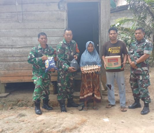 TNI Hadir untuk Rakyat, Dandim 0320/Dumai Apresiasi Penyaluran Sembako oleh Babinsa