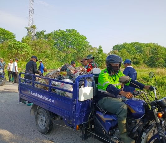 Kolaborasi TNI dan Masyarakat, Dumai Selatan Perkuat Budaya Gotong Royong