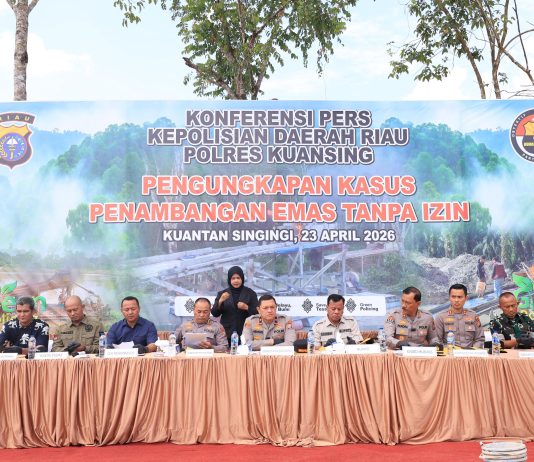 Operasi PETI Polda Riau: 29 Kasus Terbongkar, 1.167 Rakit Tambang Ilegal Dimusnahkan
