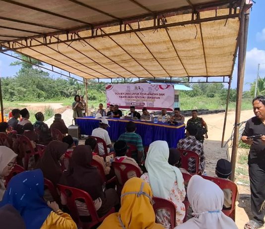Polres Dumai dan Warga Gelar Doa Bersama Dukung Perbaikan Infrastruktur di Sungai Sembilan