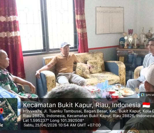 Babinsa Bagan Besar Gelar Komsos Humanis, Ajak Warga Jaga Kamtibmas, Cegah Karhutla dan Narkoba
