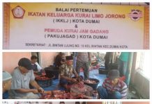 Empat Sapi Qurban Disembelih, Keluarga Besar Kurai Dumai Gelar Makan Basamo di Gedung Kurai