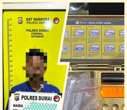 Gang Jawa Kampung Dalam Dumai Digrebeg Polisi, Seorang Pengedar Shabu Berhasil Ditangkap