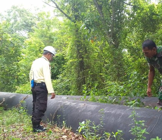 Sinergi Pengamanan Objek Vital Nasional Diperkuat, Patroli Terpadu SKK Migas dan Koramil 01/Dumai Pastikan Keamanan Jaringan Pipa Minyak