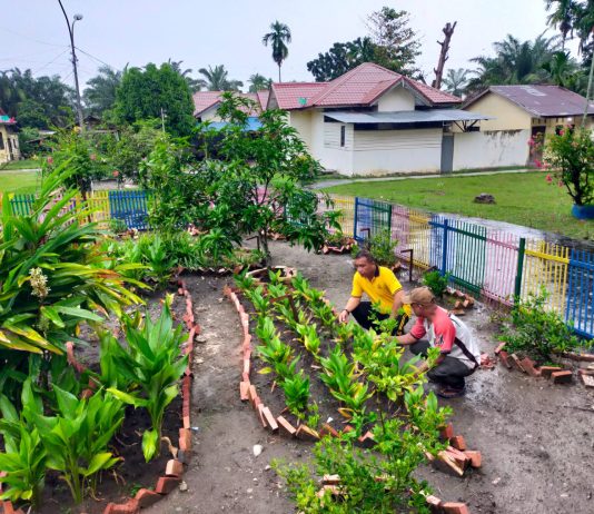 Bhabinkamtibmas Polsek Dumai Timur Cek Pekarangan Pangan Bergizi Dukung Ketahanan Pangan Nasional