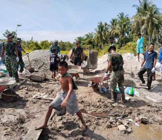 Pembangunan Jembatan Gantung Garuda di Sungai Sembilan Dikebut, Akses Warga Segera Terhubung