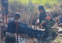 Koramil 03/Sungai Sembilan Bangun Dua Jembatan Armco untuk Tingkatkan Akses Transportasi Warga