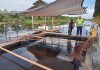 Bhabinkamtibmas Bukit Datuk Cek Kolam Lele Warga, Dukung Program Ketahanan Pangan Nasional