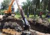 Gotong Royong Bangun Jembatan Armco, Koramil Sungai Sembilan Perkuat Akses Transportasi Warga