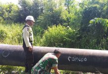 Patroli SKK Migas dan Koramil 01/Dumai Perkuat Pengamanan Jalur Pipa Minyak Objek Vital Nasional