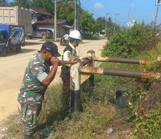 Koramil 02/Bukit Kapur dan SKK Migas Tingkatkan Pengamanan Jalur Pipa Minyak Lewat Patroli Terpadu