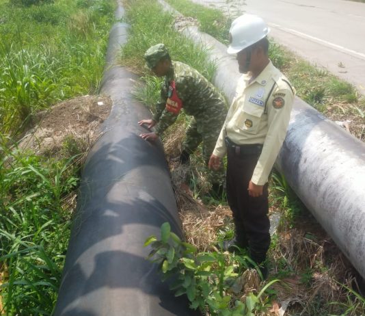 Koramil 03/Sungai Sembilan dan SKK Migas Perkuat Pengamanan Jalur Pipa Minyak Melalui Patroli Terpadu