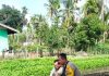 Bhabinkamtibmas Kelurahan Purnama Cek Kebun Kangkung Warga untuk Dukung Ketahanan Pangan Nasional