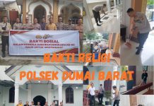 Polsek Dumai Barat Gelar Bakti Religi di Rumah Ibadah Sambut Hari Bhayangkara ke-80