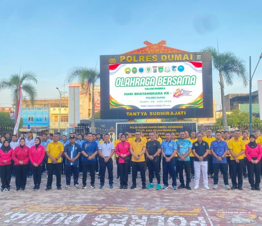 Polres Dumai Gelar Pekan Olahraga dan Bakti Sosial Semarakkan Hari Bhayangkara ke-80