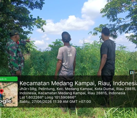 Babinsa Tanjung Penyembal Intensifkan Patroli dan Edukasi Karhutla, Warga Diajak Jaga Lingkungan