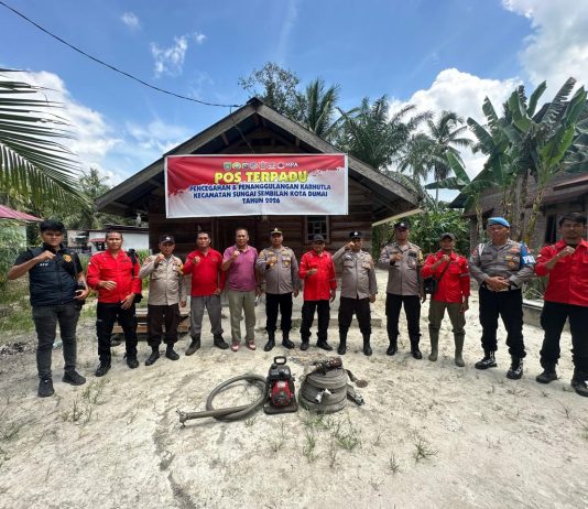 Kapolsek Sungai Sembilan Cek 9 Pos Satkamling dan Pos Terpadu Karhutla, Pastikan Kesiapsiagaan Masyarakat