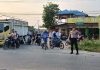 Personel Polsek Bukit Kapur Laksanakan Strong Point Pagi, Ciptakan Arus Lalu Lintas Aman dan Lancar