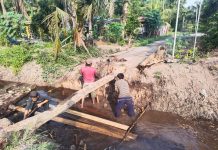 Pembangunan Dua Jembatan Beton Tahap V Koramil 03/Sungai Sembilan Berjalan Lancar, Ratusan Warga Akan Merasakan Manfaatnya