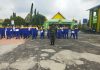 Babinsa Koramil 01/Dumai Latih 300 Siswa MAN Dumai PBB, Tanamkan Disiplin dan Jiwa Nasionalisme