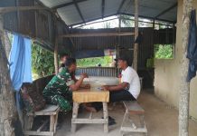 Babinsa Koramil 02/Bukit Kapur Pastikan Program Makan Bergizi Gratis Tepat Sasaran
