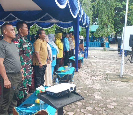 Koramil 02/Bukit Kapur Dukung Kampanye Germas Cegah Stunting dan Launching Kecamatan Sehat