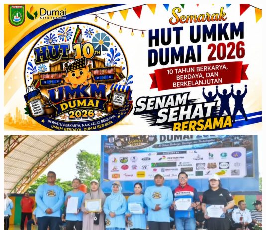 HUT UMKM ke-10 Kota Dumai Meriah, Wawako Sugiyarto Resmi Buka Perayaan