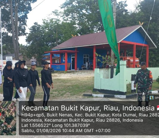69 Siswa SMAN 3 Dumai Ikuti Pelatihan PBB di Koramil 02/Bukit Kapur, Dibina Jadi Pelajar Disiplin