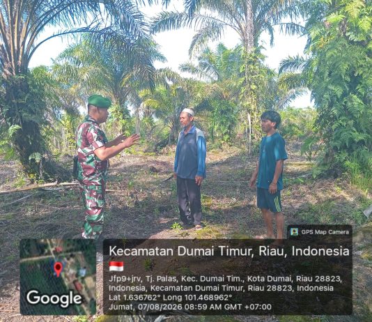 Koptu M. Togatorop Patroli Karhutla di Lahan Gambut Tanjung Palas, Titik Api Nihil
