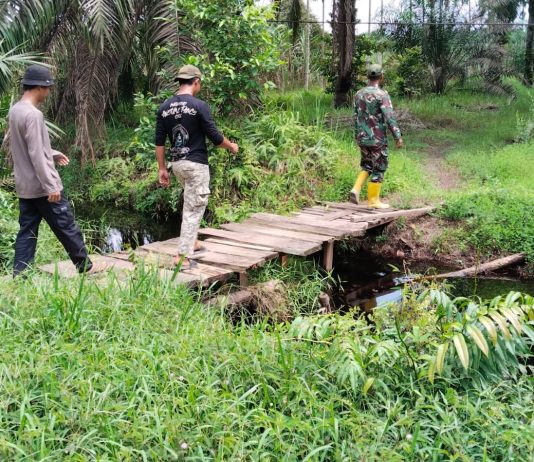 Serda Erwan Patroli Karhutla di Tanjung Penyembal, Titik Api dan Asap Nihil