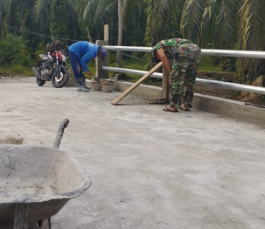 Pembangunan Jembatan Armco di Lubuk Gaung Terus Berlanjut, Akses Ratusan Warga Segera Terbantu