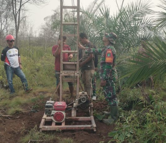 Kodim 0320/Dumai Perkuat Pencegahan Karhutla, Sumur Bor Disiapkan di Tanjung Palas