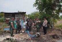Dirdik dan Kadepter Seskoad Tinjau Sumur Bor Antisipasi Karhutla di Tanjung Palas Dumai