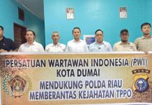 PWI Dumai Siap Bersinergi dengan Polda Riau Berantas TPPO