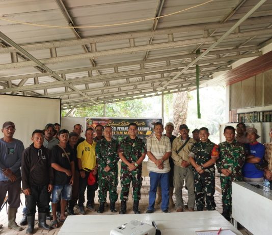 Tim Penyuluhan Mabes TNI Sosialisasikan Pencegahan Karhutla kepada Karyawan PT SPRO Dumai