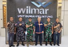 Tim Penyuluhan Mabes TNI Audiensi dengan Manajemen PT Wilmar Group Bahas Pencegahan Karhutla di Dumai