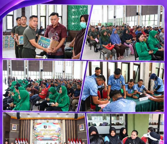 Kodam XIX/Tuanku Tambusai Gelar Bakti Sosial Kesehatan, TNI dan Masyarakat Bersatu dalam Aksi Kemanusiaan
