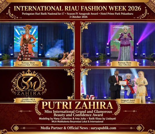 Multitalenta dan Berprestasi! Putri Zahira Curi Perhatian di IRFW 2026 – Dari MUA Profesional Hingga Raih Miss International Grand and Glamorous Beauty and Confidence Award