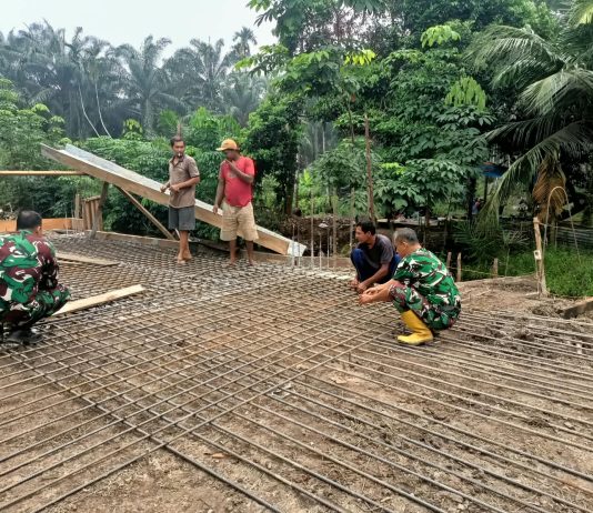 Jembatan Beton Tahap VII di Lubuk Gaung Terus Dikerjakan, Dandim Dumai Tekankan Manfaat bagi Warga